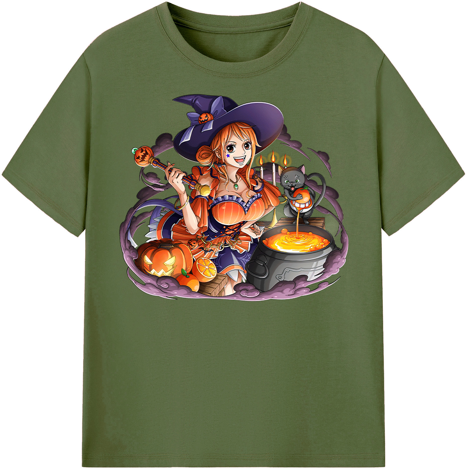 ワンピース ナミ ONE PIECE Nami 綿100％半袖Tシャツ（フロントプリント）